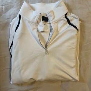 Greg Norman White 1/4 Zip